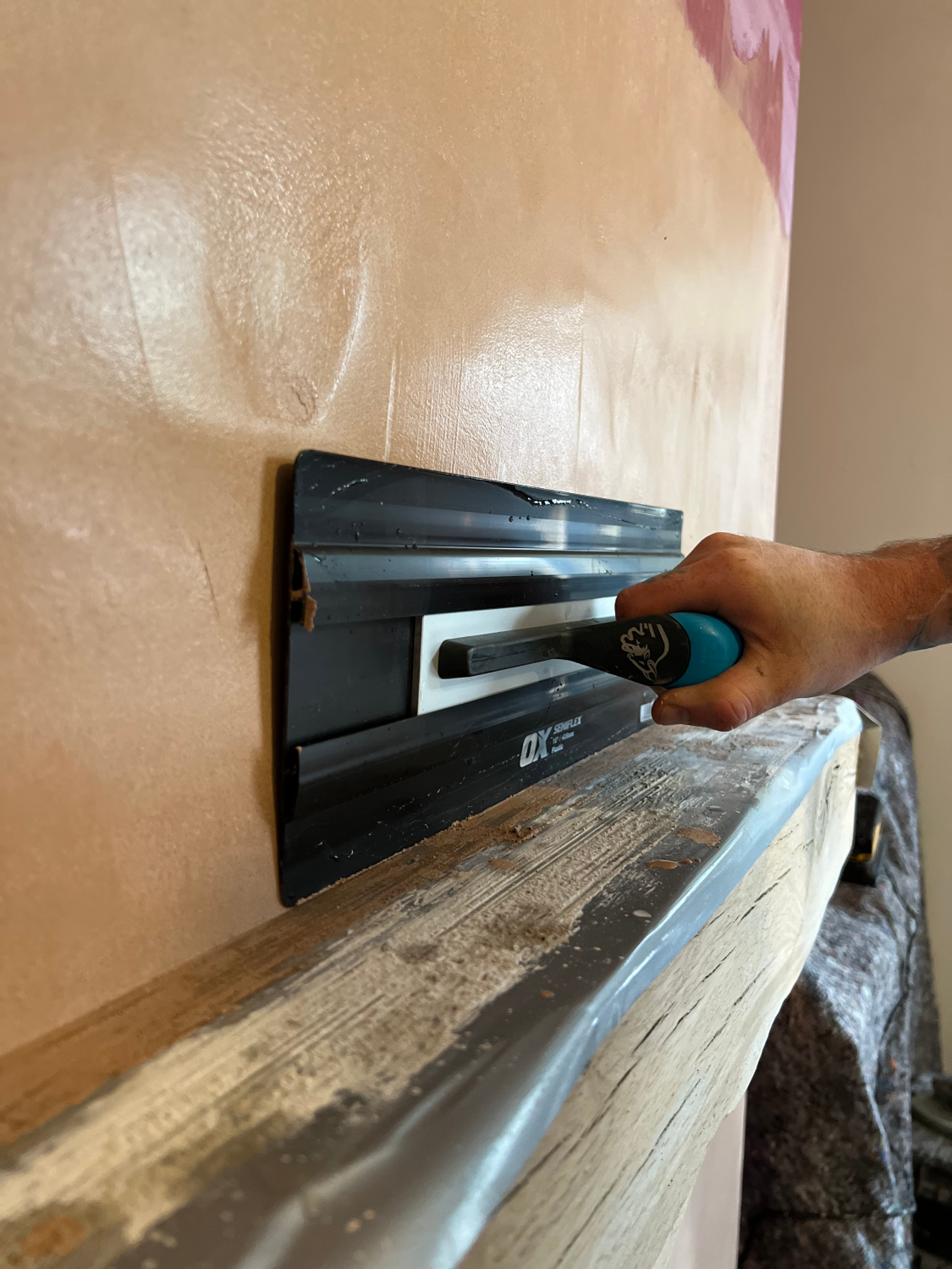 OX Pro Semi Flex Kunststof Pleisterspaan Softgrip  405 x 138mm