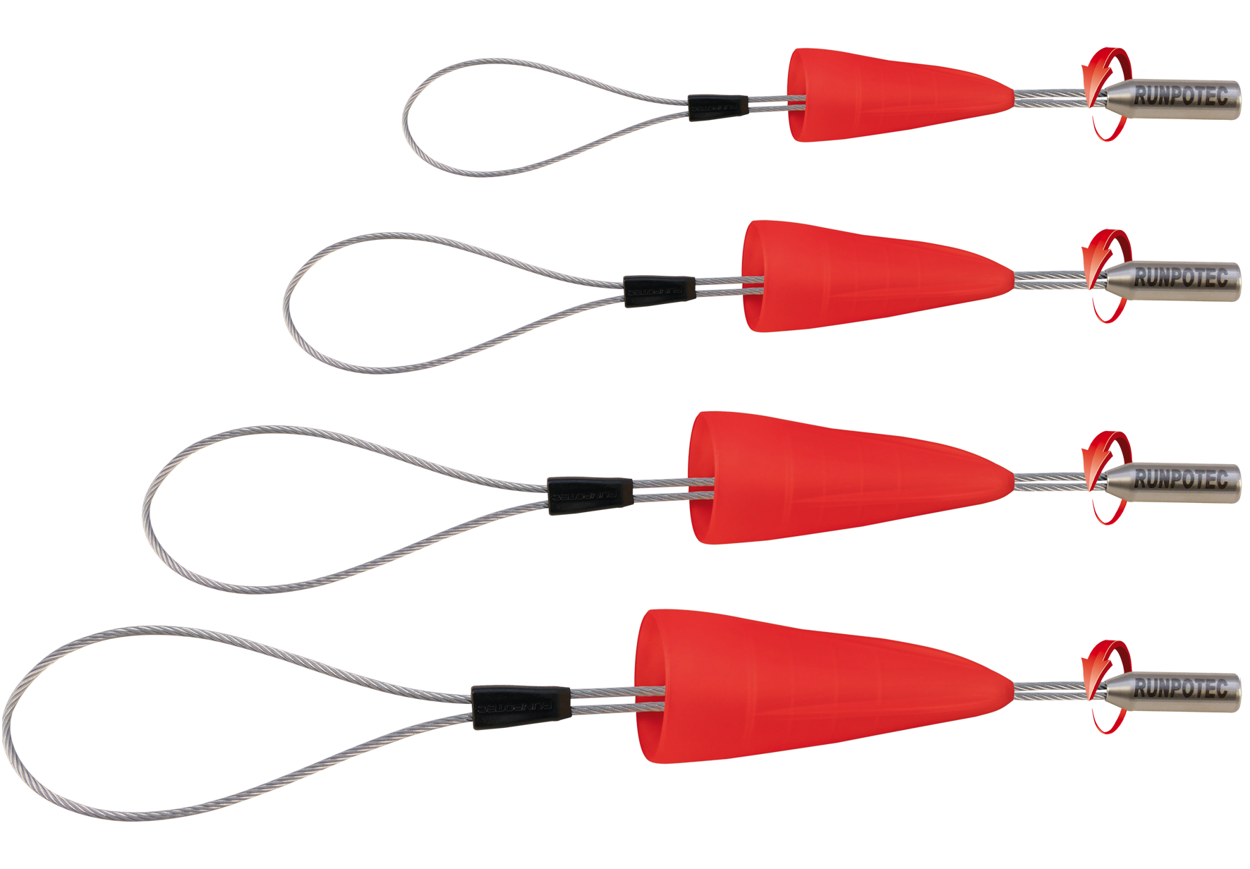 RUNPO Runpofix Kabeltreklussenset RTG6 Ø14-30mm met swivel, 4-delig