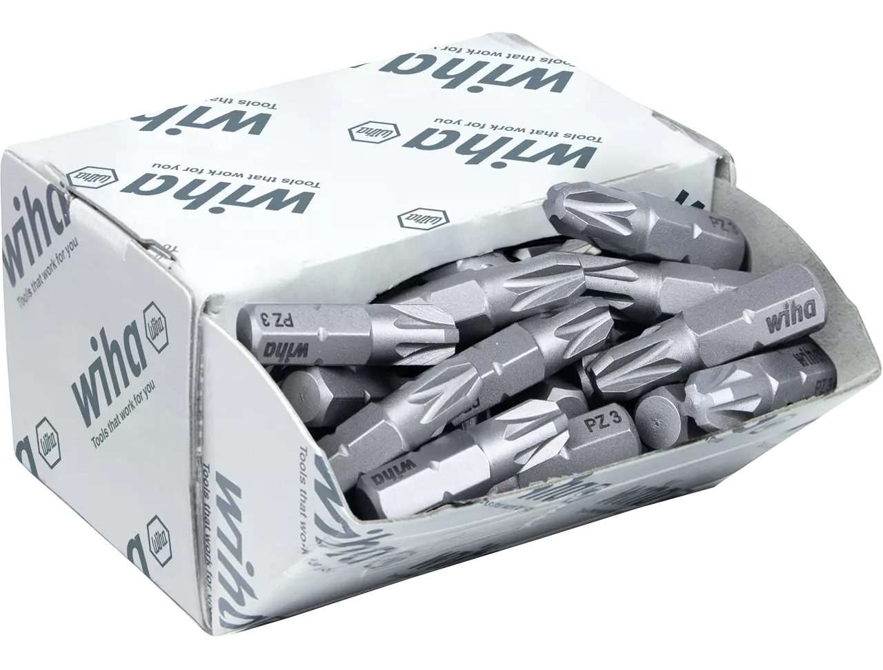 WIHA Standaard Bit 1/4" C6,3 Kruiskop grootverpakking 7929Z PZ3x25 (50 stuks)