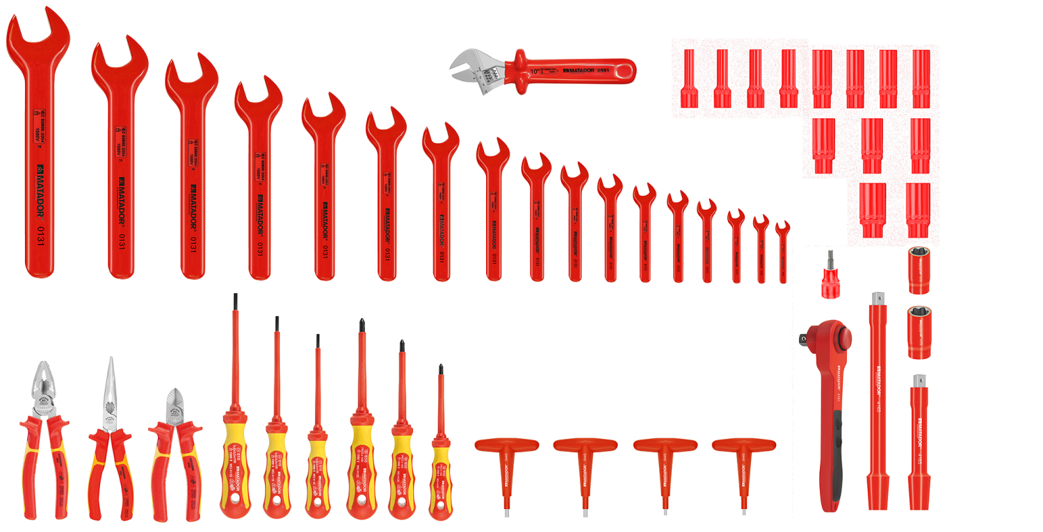 Matador Elektricien Gereedschapset VDE 495x410x175mm, 50-delig