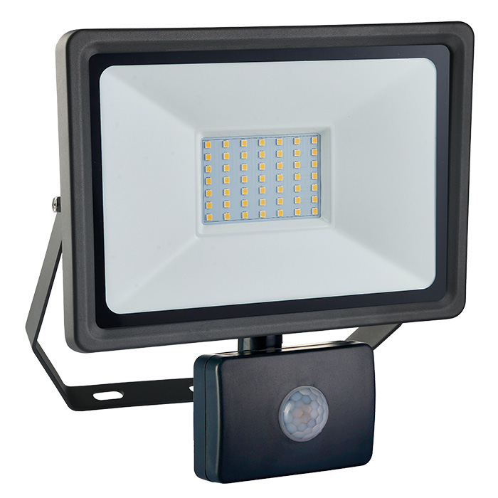 Schwabe Optiline LED Lamp IP44 50W met Bewegingsmelder met Aansluitkabel H05RN-F 3x1,0 1m