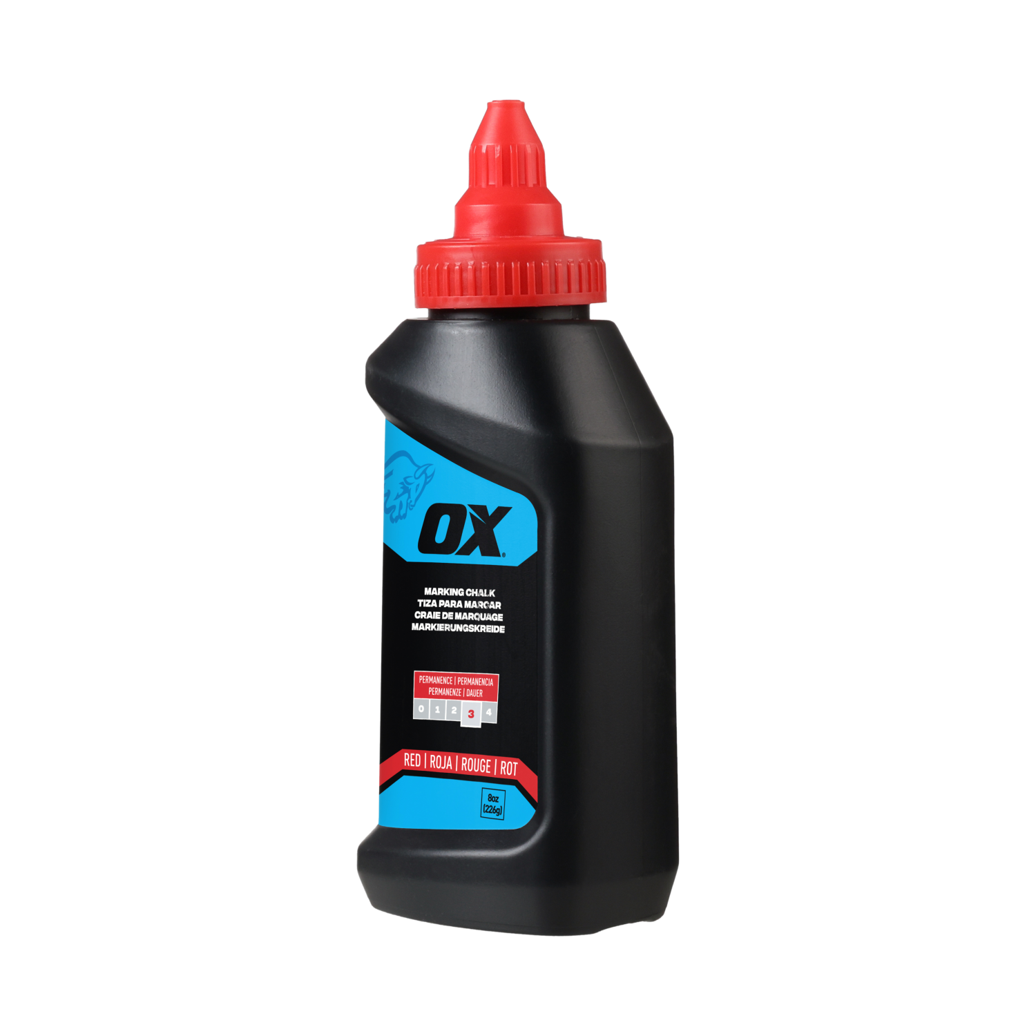 OX Pro Permanente Markeerkalk rood 226 gram