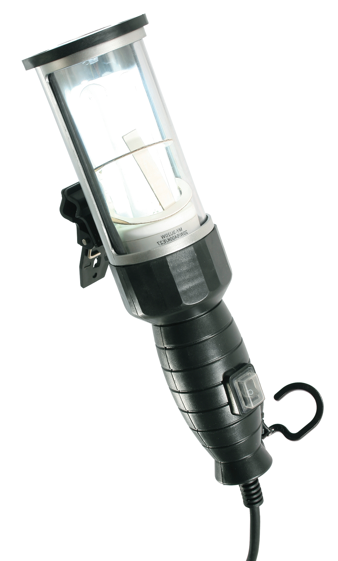 Schwabe Energiebesparende Looplamp IP44 20W met kabel H05RN-F 2x1,0 5m
