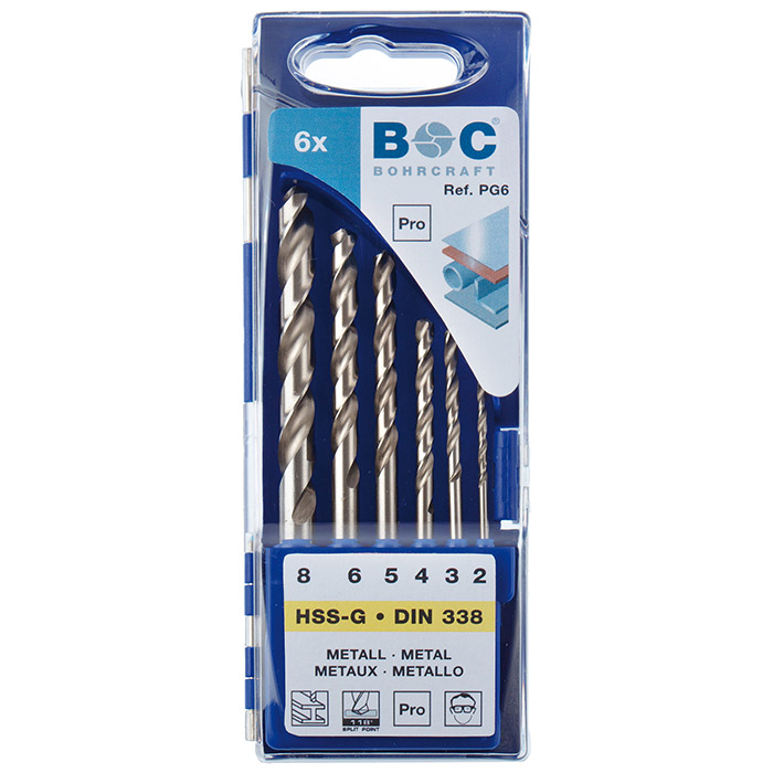 BC Spiraalborenset P65 DIN 338 HSS Rolgewalst Type N Ø 1,5-6,5 + 3,2-4,8mm, 13-delig