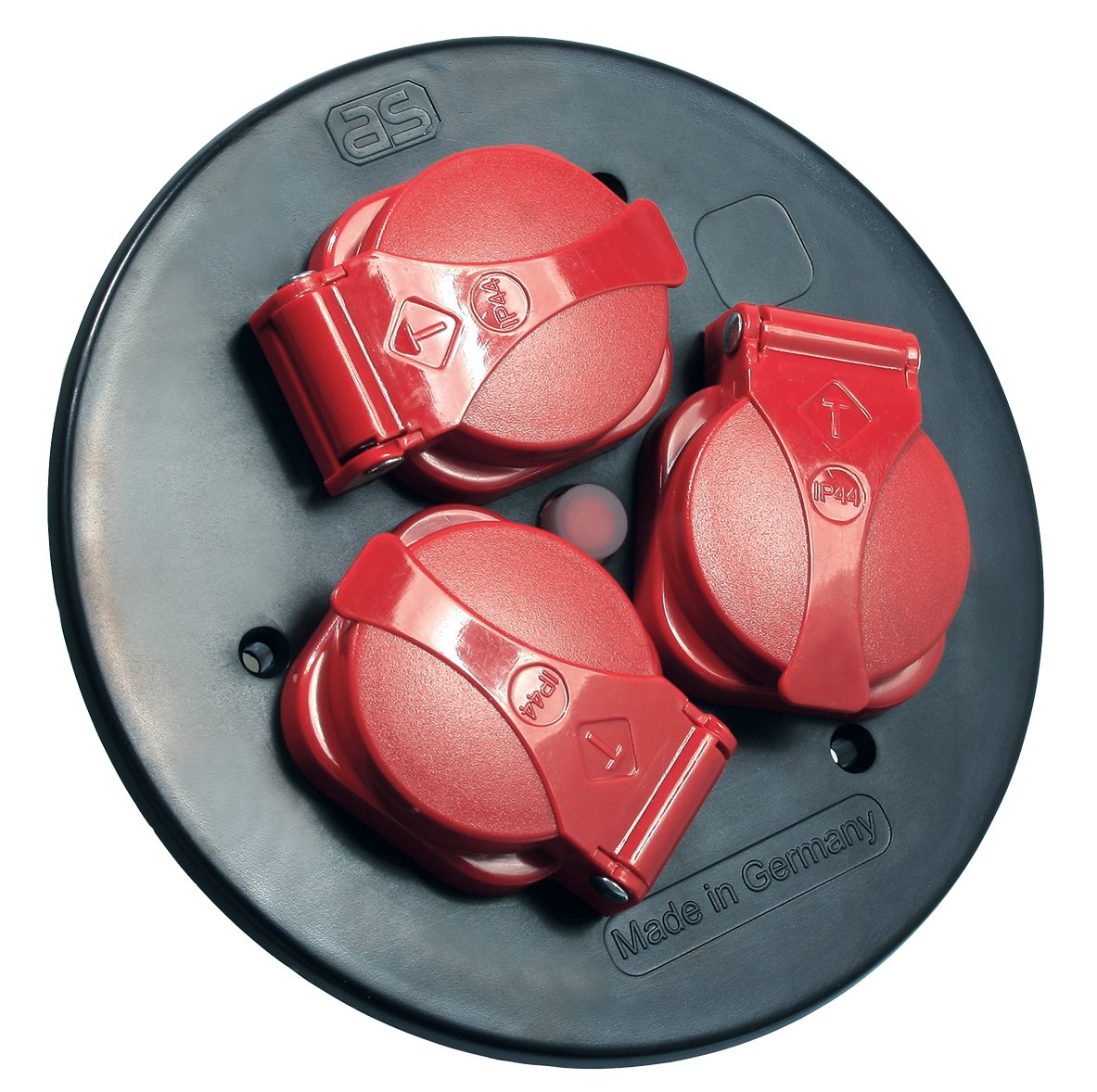 Schwabe Contactdoos inzetstuk 230V/16A IP44 tbv Kabelhaspel met 3 contacten