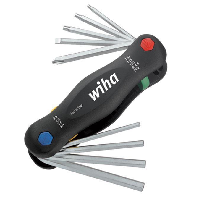 WIHA Multitool PocketStar Assorti uitklaphouder 351P, 9-delig