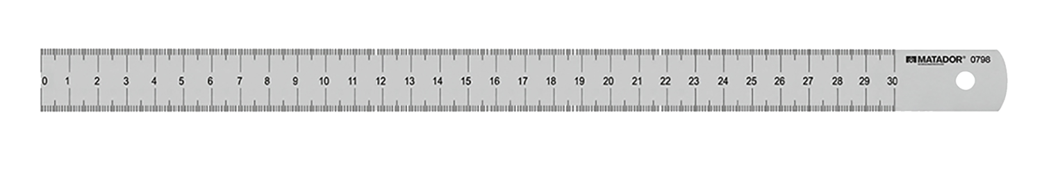 Matador Liniaal staal 300x30x1,0mm