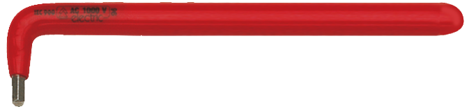 Friedrich Haakse Inbussleutel 225 1000V lang DIN 911L dompel geïsoleerd 130mm 3mm