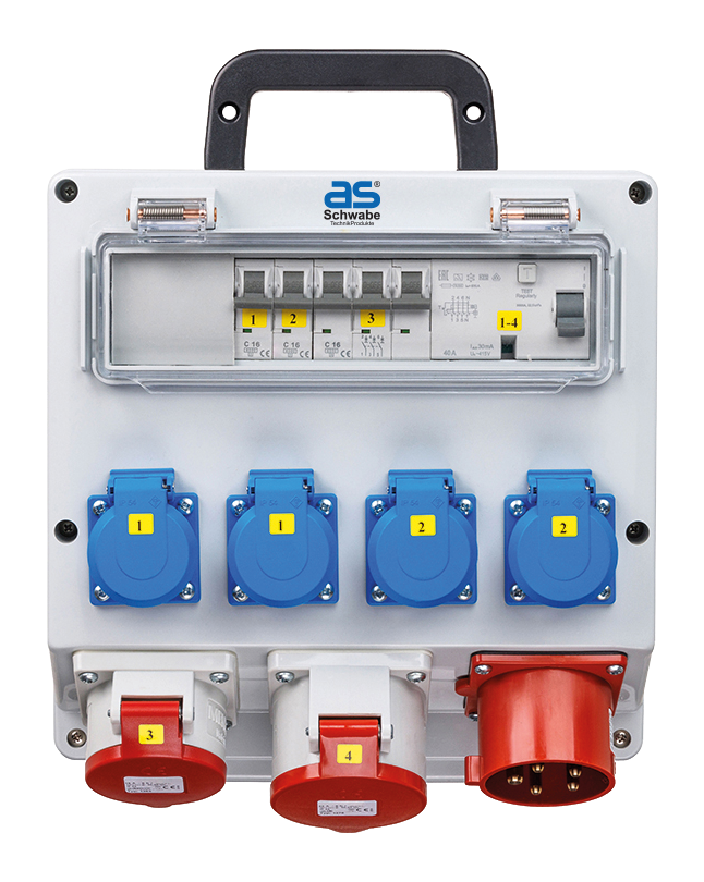 Schwabe CEE Stroomverdeler FIXO 4 400V/32A IP44