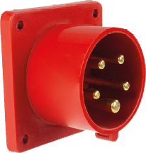 Schwabe CEE Opbouwcontactdoos 400V/16A IP44 5-polig rood