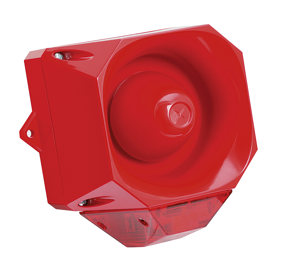 Compro Combi Signalering Asserta Maxi AV 110dB 230V AC Rood/Rood