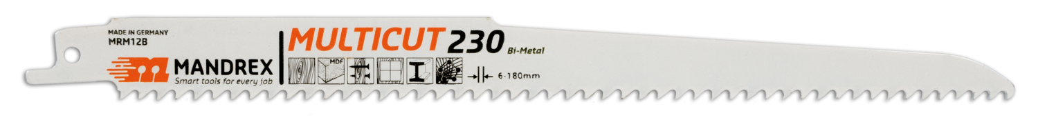 Mandrex Multicut Reciprozaagblad MRM12B 230mm (2 st.)