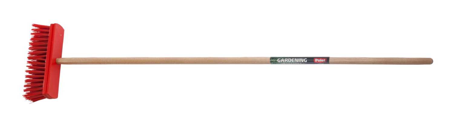 Polet Straatbezem 30cm PVC met essen steel 150cm