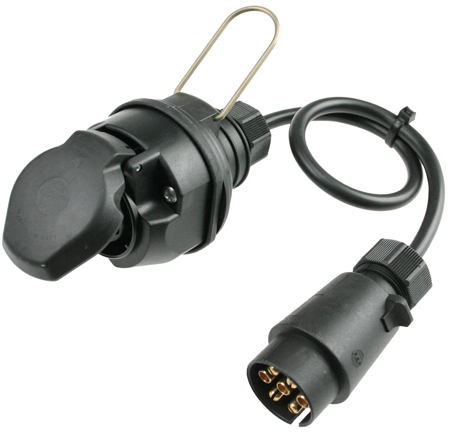Schwabe Camping Adapterkabel IP44 7-polig voertuig naar 13-polig aanhanger 0,6m.png