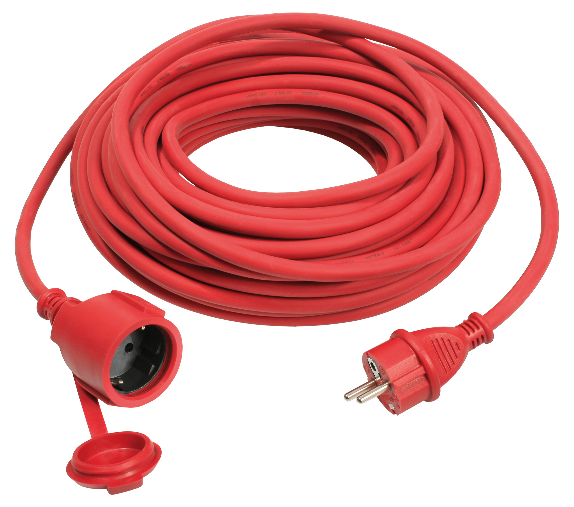 Schwabe Verlengkabel Neopreen 230V/16A IP44 H07RN-F 3G1,5 rood 10m