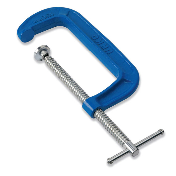 URKO Lijmklem 3-A C-vorm open spindel 150x70mm