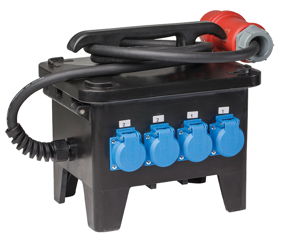 Schwabe CEE Mobiele Stroomverdeler M3 400V/32A IP44 H07RN-F5G6 2m