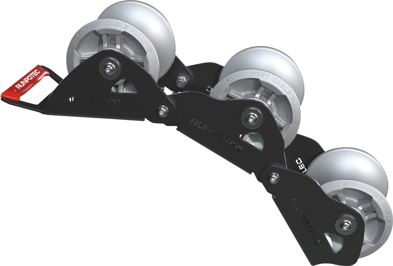 RUNPO Kabelgeleider met 3 Rollen