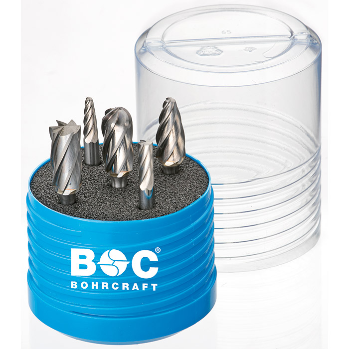 BC Stiftfrezenset HM R5 ALUvorm B/C/F 5-delig