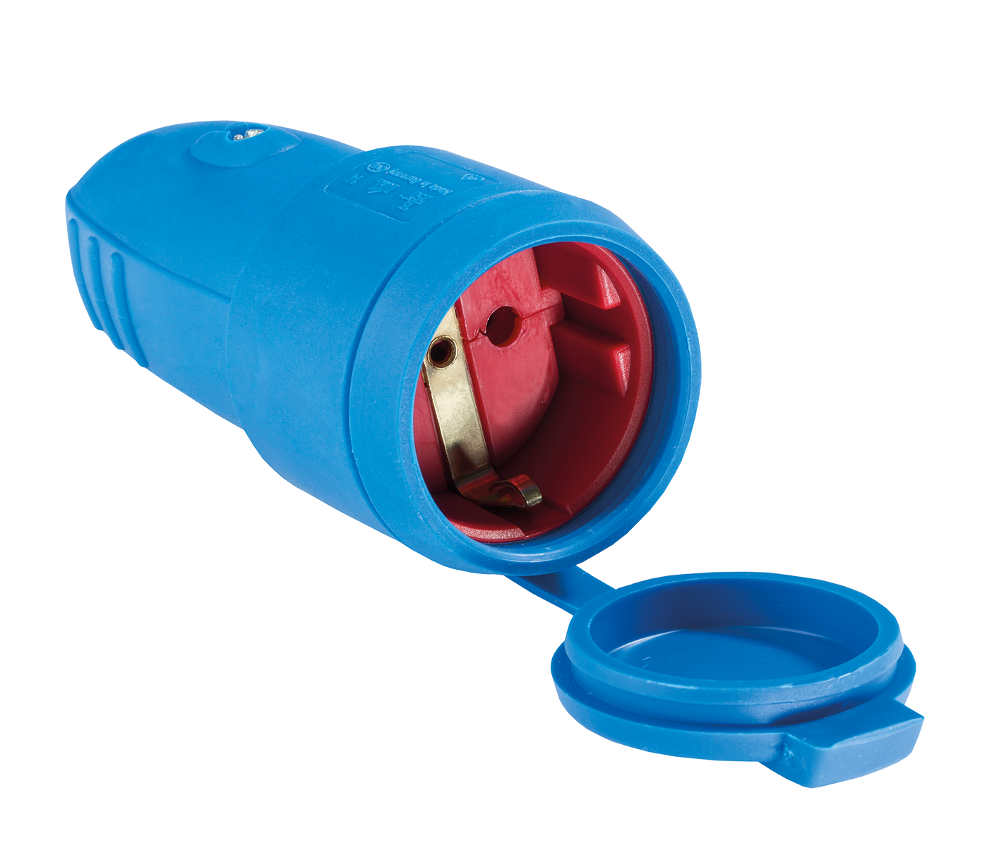 Schwabe Rubber Contrastekker 230V/16A IP44 Blauw