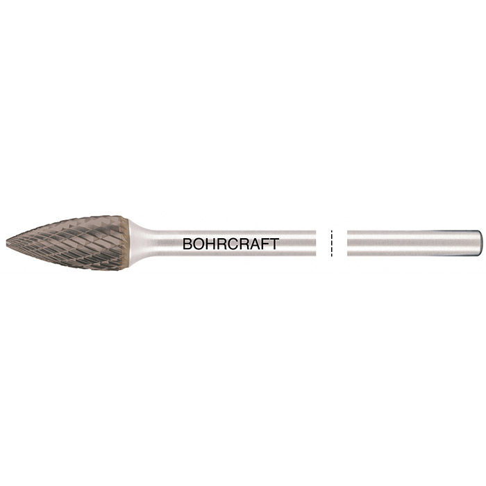 BC Stiftfrees HM vorm G spitse boomvorm kruisvertanding Z3-X TiALN lang 12,0mm x 175mm