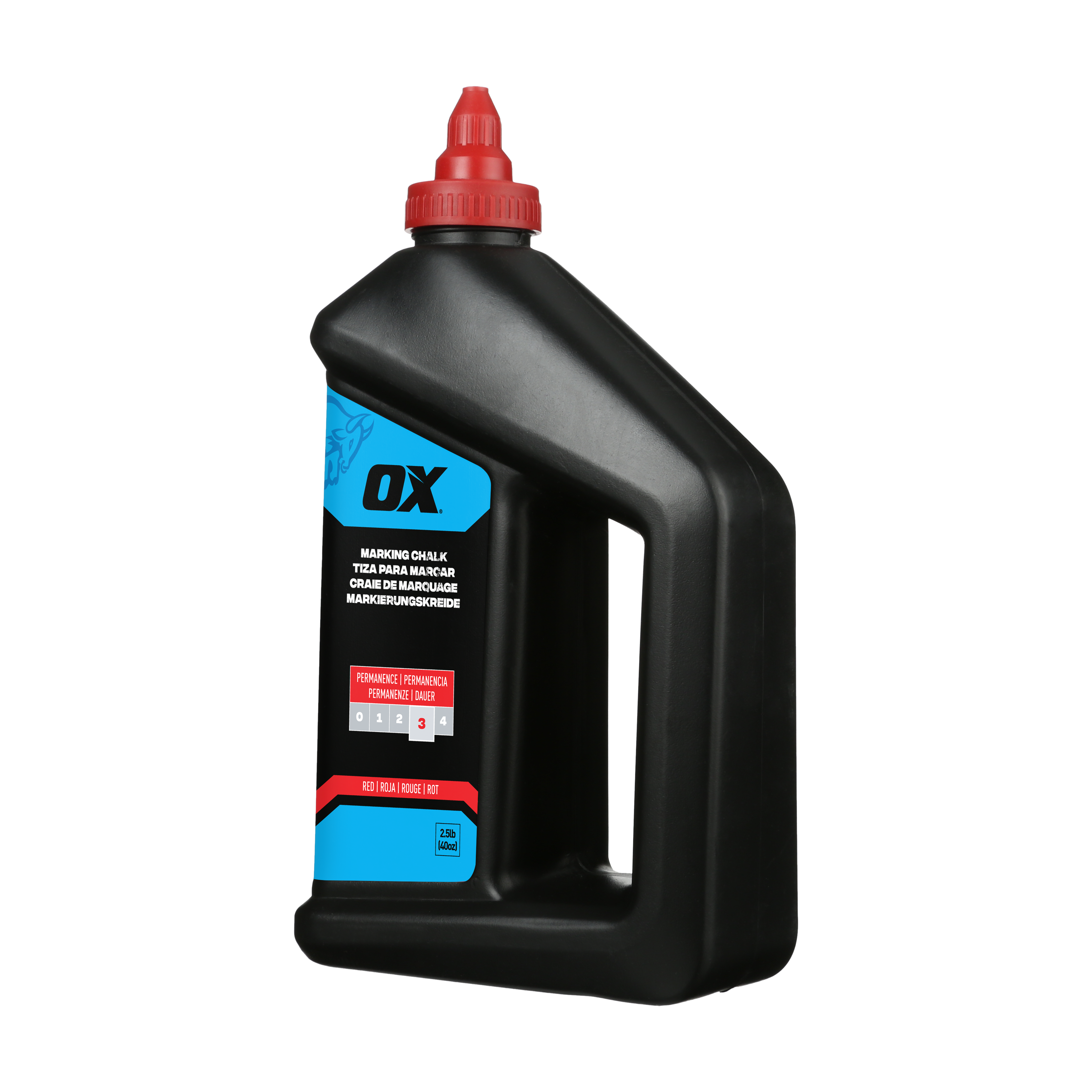 OX Pro Permanente Markeerkalk rood 1,15 kg