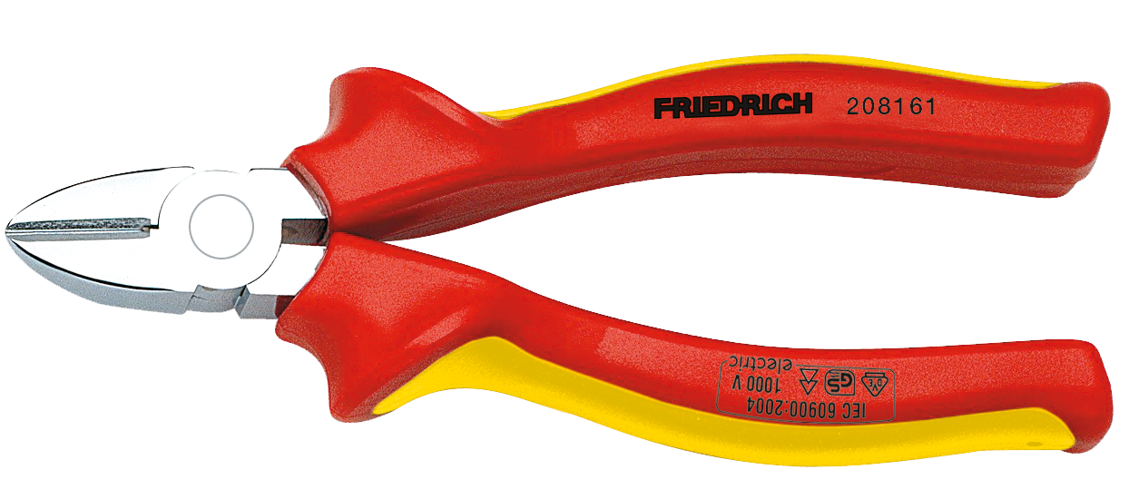 Friedrich Zijkniptang 1000V 2K geïsoleerd 180mm