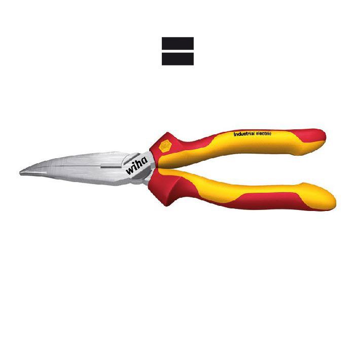 WIHA Telefoontang Gebogen Industrial Electric 1000V VDE Z05009 200mm