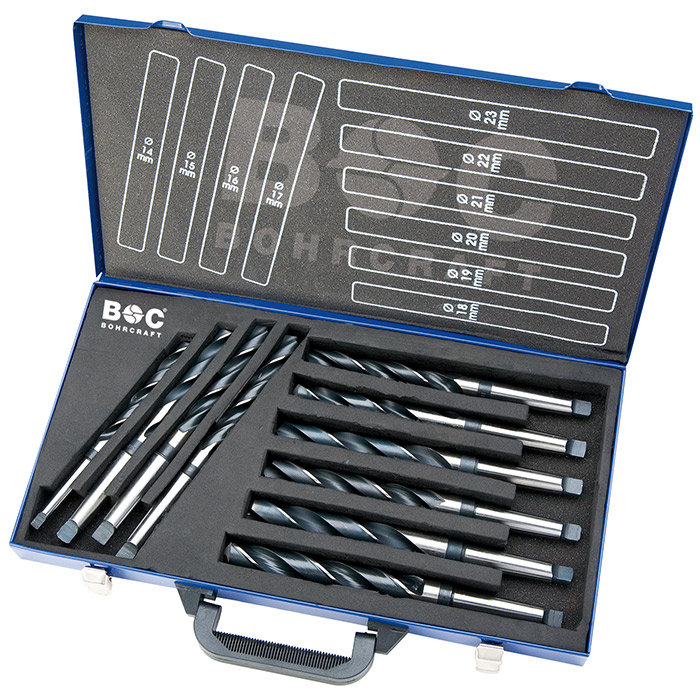 BC Spiraalborenset CM10-2 DIN 345 HSS-R Type N Ø 14-30mm, 10-delig