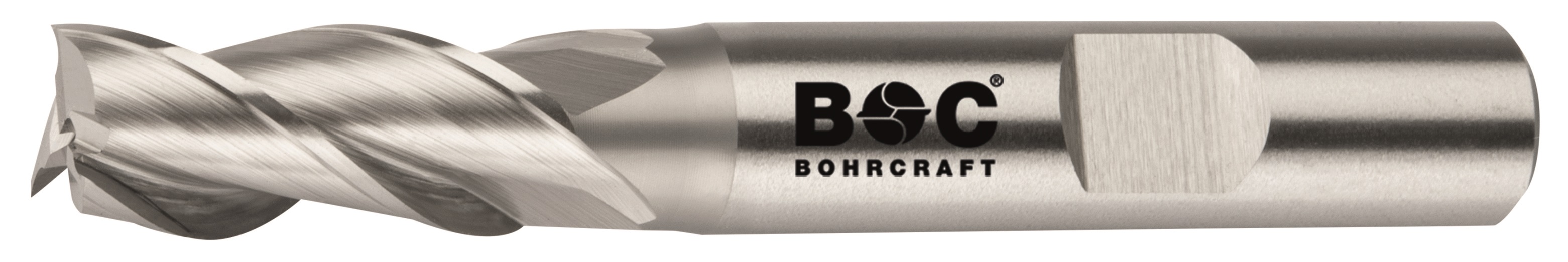 BC PP Spiebaanfrees DIN 844 HSS-E Co 8%, kort, Z3, Type W 10,0 mm Weldon DIN 1835 B
