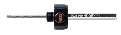 Mandrex MX-PT Gatzaaghouder MX200002CMANB zeskant 8 voor gatzagen Ø14-30mm TCT centreerboor