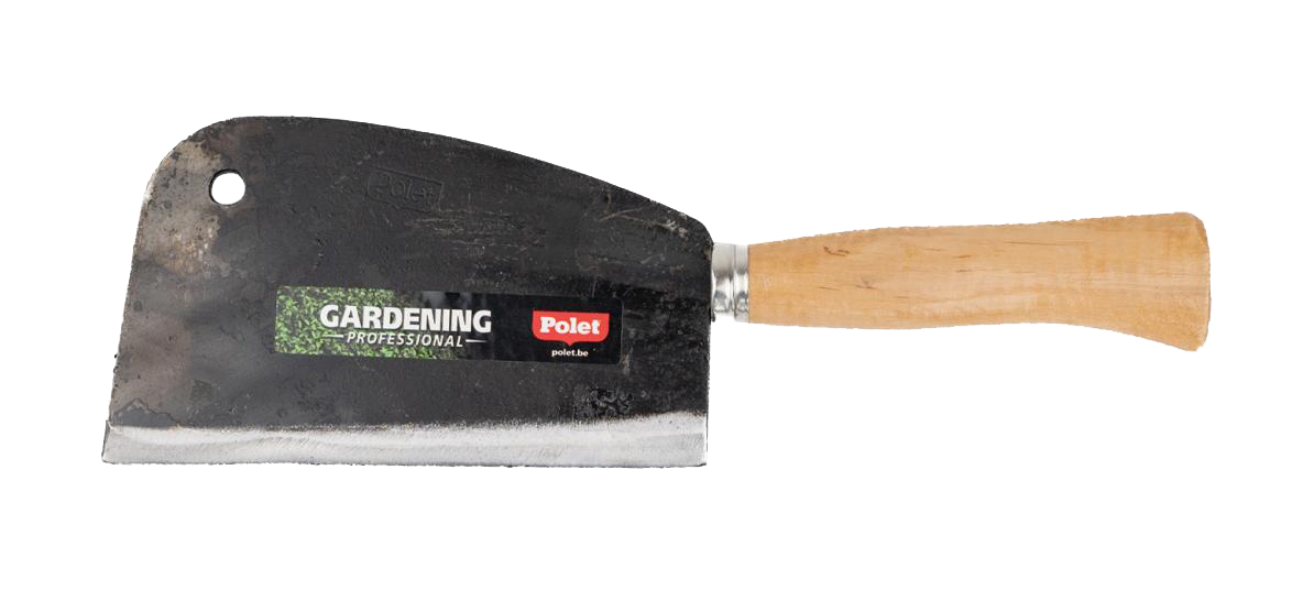 Polet Stalen Kapmes met houten handvat 20cm