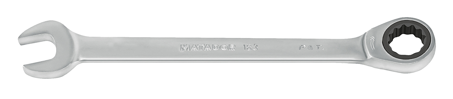 Matador Ringsteeksleutelset met Ratel 8-19mm in roltas, 8-delig