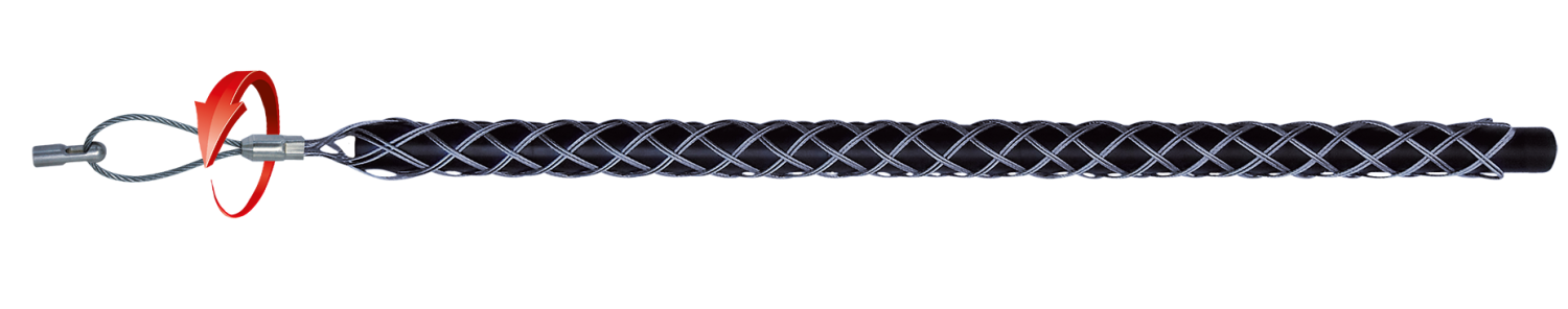 RUNPO RVS Kabeltrekkous met RTG6 schroefdraad en trekoog 25-31mm