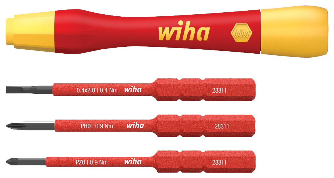 WIHA SlimBitset PicoFinish SlimVario Electric 2831 1000V VDE SL/PH/PZ, 4-delig