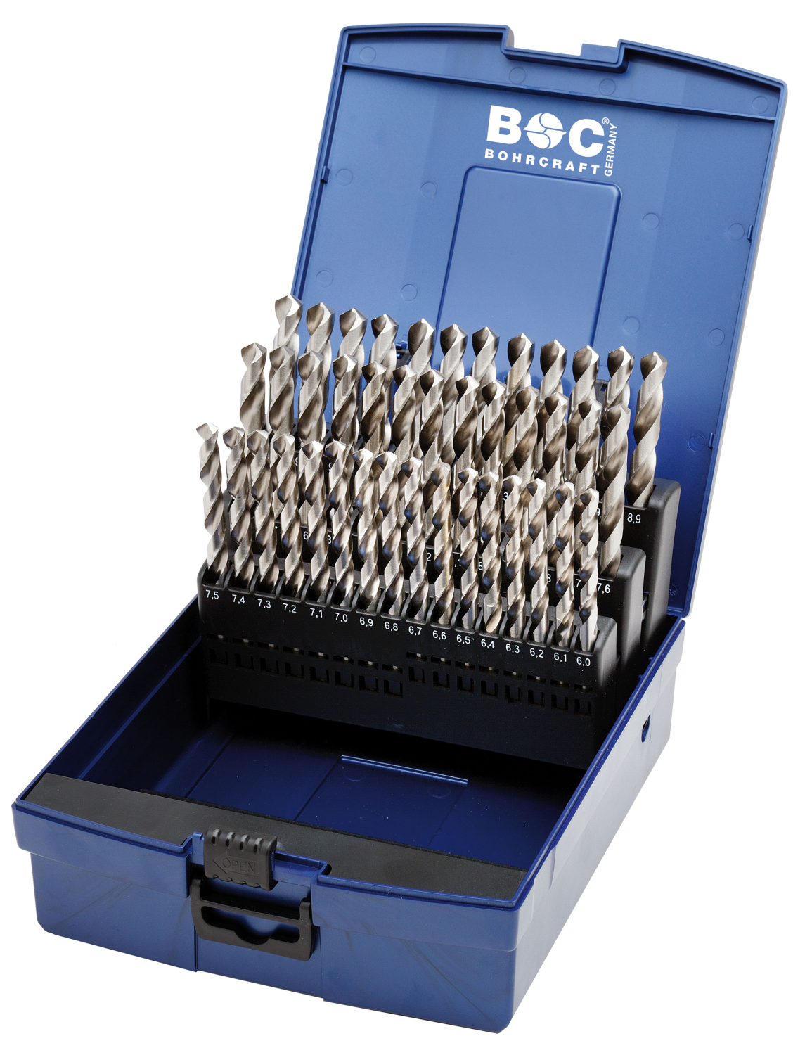 BC PP Spiraalborenset HSS-G DIN 338 KG 601 Ø 6,0-10,0 x 0,1mm, 41-delig