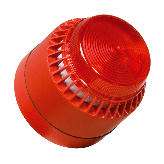 Compro Combi Signalering Flashni 110dB 24V DC Standaard IP54 Rood/Rood