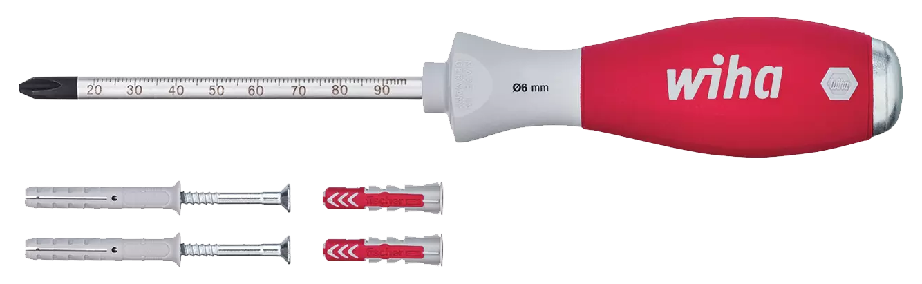 WIHA Plugschroevendraaierset SoftFinish 533, 5-delig in blister