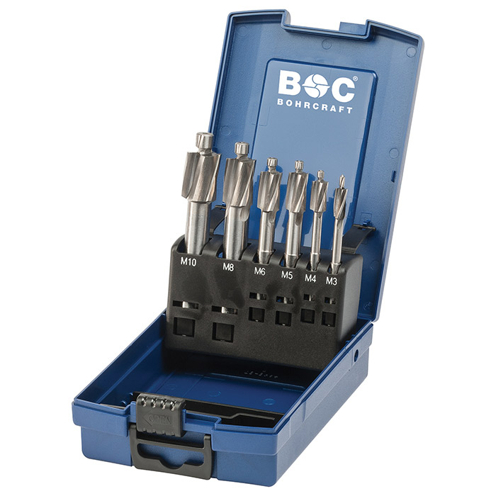 BC Kopverzinkfreesset FS 6-FK HSS Fijn M3-M10, 6-delig