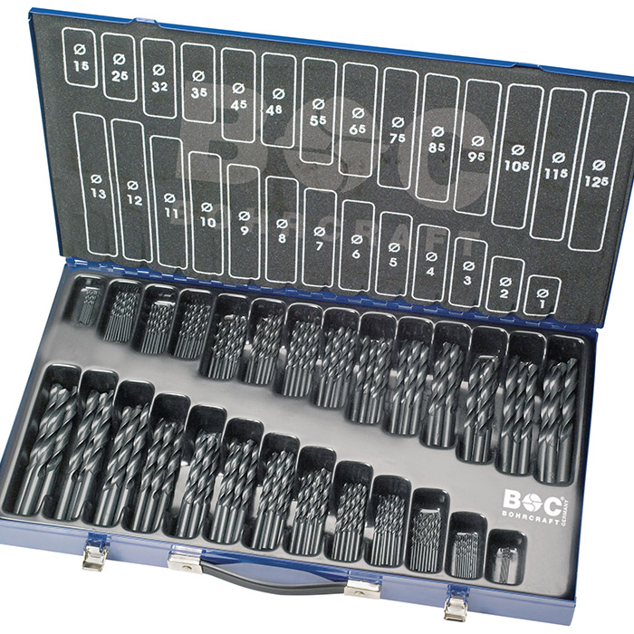 BC Spiraalborenset M220 DIN 338 HSS Rolgewalst Type N Ø 1,0-13,0 + 3,3-4,2mm, 220-delig