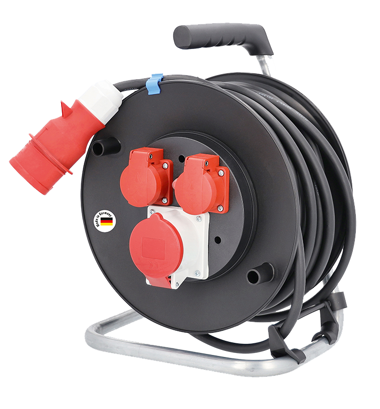 Schwabe CEE Kabelhaspel 400V/16A 5-polig IP44 H07RN-F 5x1,5 25m