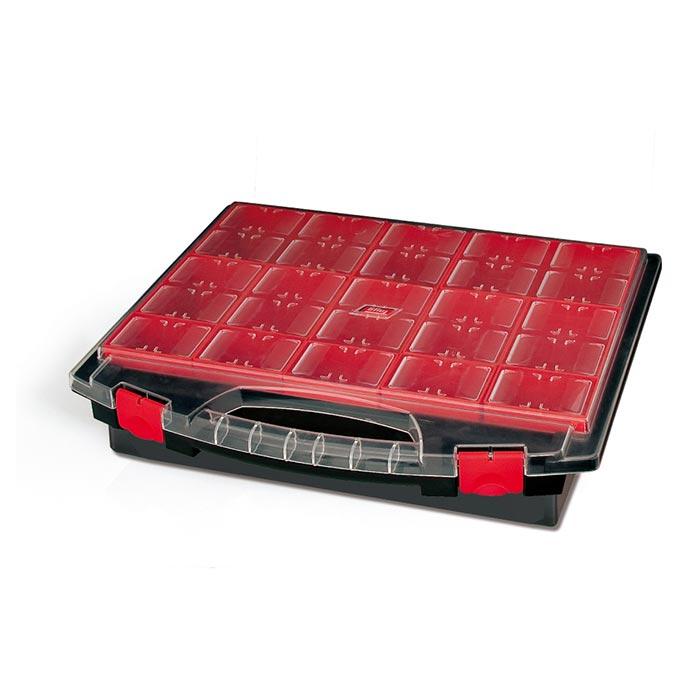 Tayg Assortimentsdoos Zwart met 25 Inzetbakjes 430/80/25 430 x 370 x 85mm