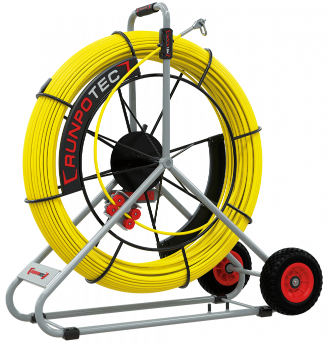 RUNPO Profi-set Glasvezel Trekveer Ø 11mm RTG12 100m incl. Haspel