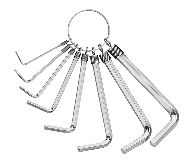 Matador Korte Inbussleutelset mat verchroomd 1,5-6mm, 8-delig