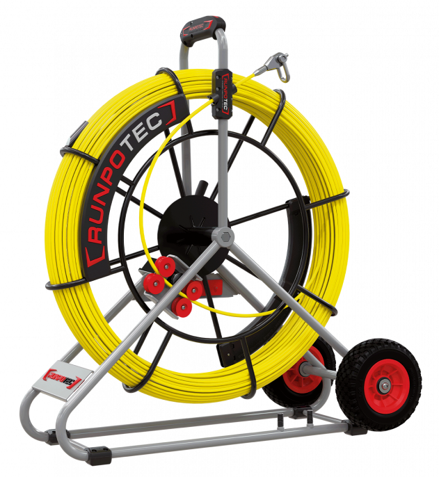 RUNPO Profi-set Glasvezel Trekveer Ø 7,5mm RTG12 80m incl. Haspel