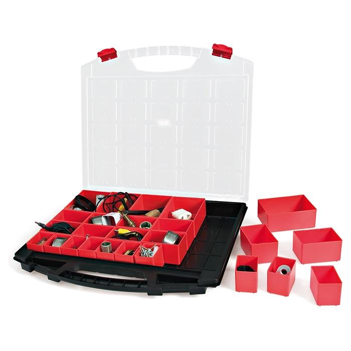 Tayg Assortimentsdoos Zwart met 25 Inzetbakjes 430/50/25 430 x 370 x 55mm