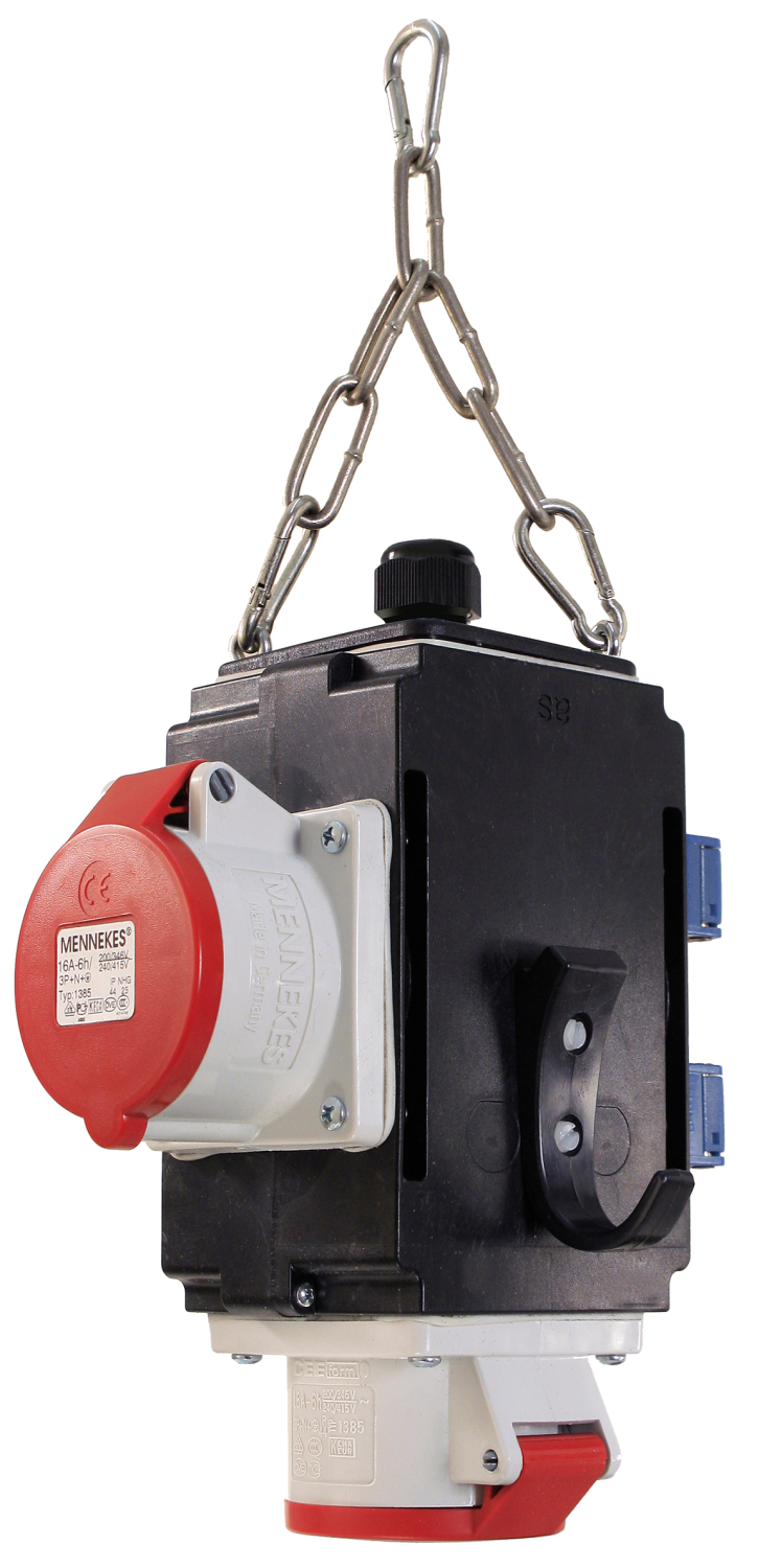 Schwabe MIXO Hangverdeler III 2x 230V/16A, 2x CEE 400V/16A 5-polig