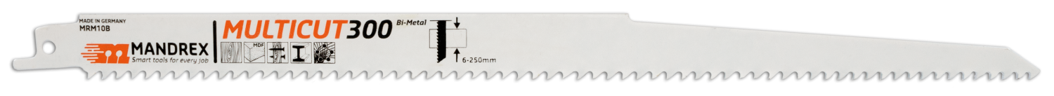 Mandrex Multicut Reciprozaagblad MRM10B 300mm (2 st.)