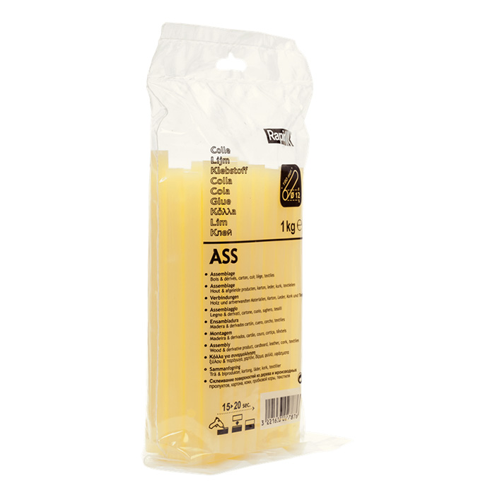 Rapid Lijmpatronen Ø12x190mm 1,0kg ASS in zak