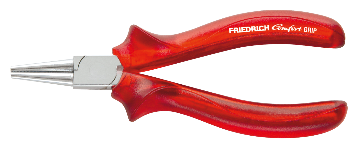 Friedrich Rondbektang rood-transparant 160mm